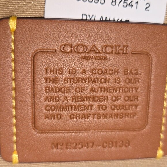 WOMENS OR MENS  AUTHENTIC COACH DYLAN VARSITY TOTE BAG AND WALLET  BUNDLE  SET - Picture 9 of 16